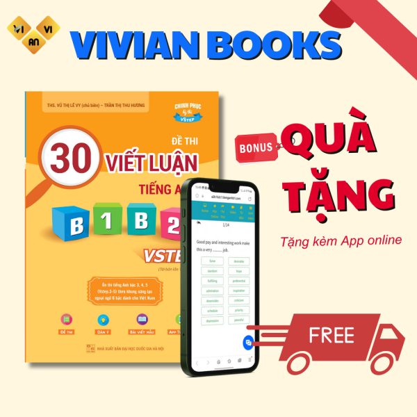 Sách 30 đề thi Viết luận tiếng Anh B1, B2 Vstep